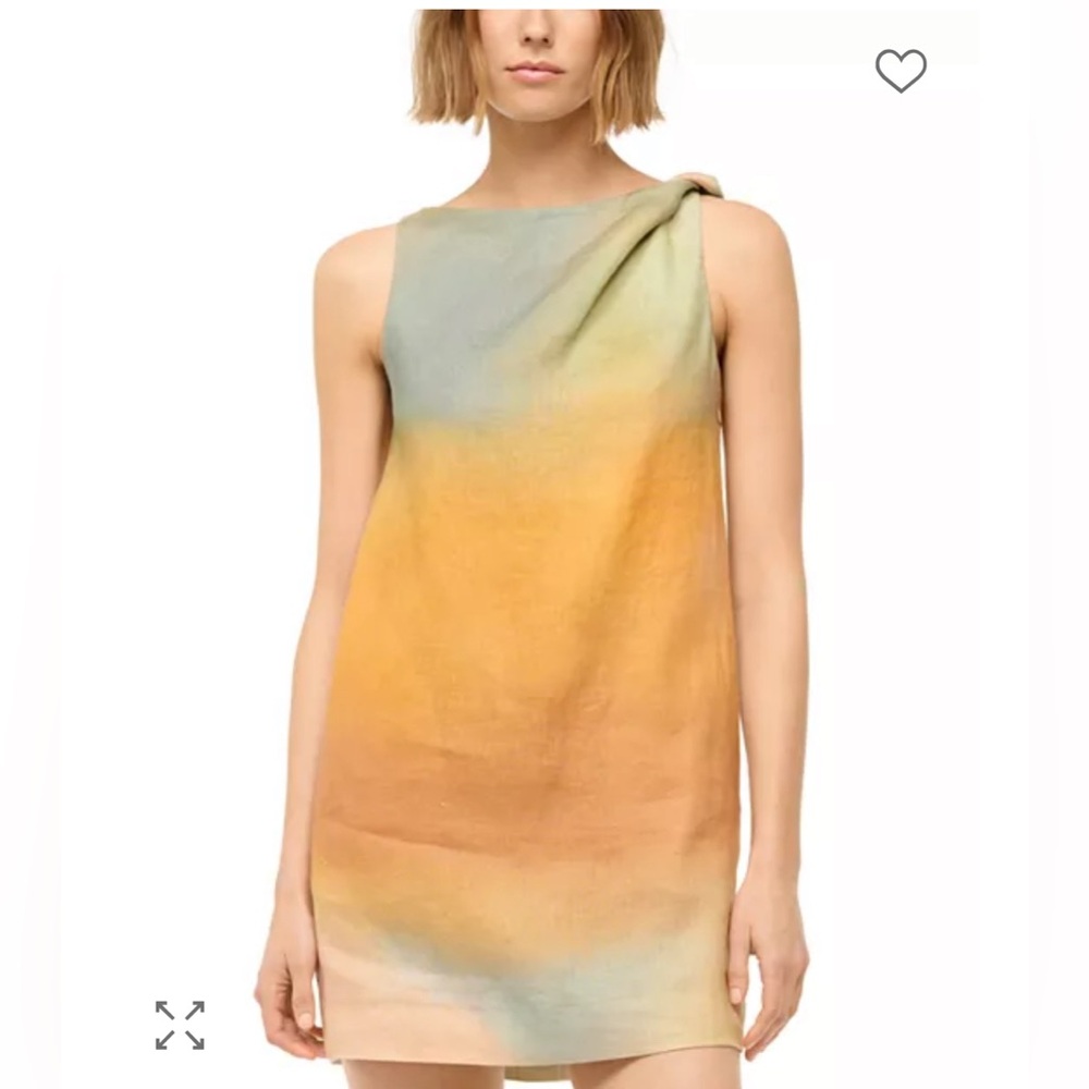 STAUD Boa Linen Dress